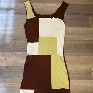 SHEIN Patched Mini Dress